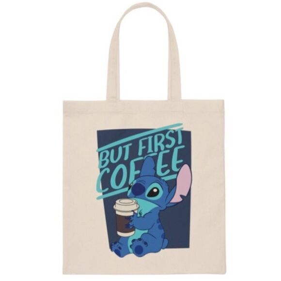“But First Coffee” Lilo and Stitch Tote - Picture 1 of 3